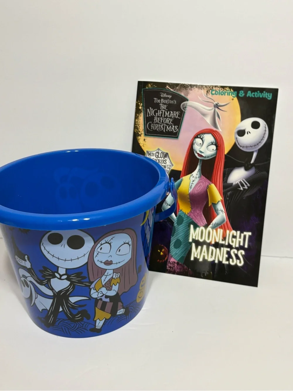 The Nightmare Before Christmas Blue Trick-or-Treat Pail with Activity Book